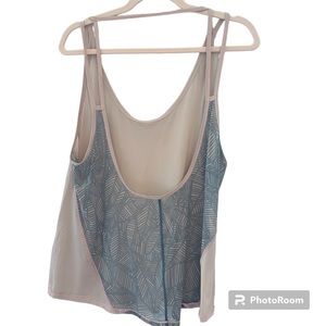 Light pink and grey low back lululemon tank top